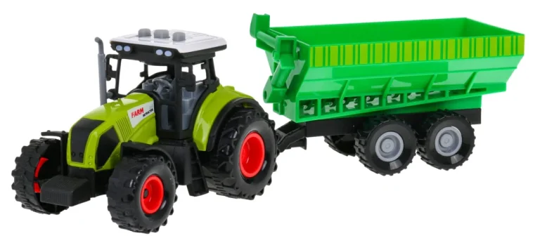 Interaktivni Traktor S Prikolicom I Pužnim Hranilicom 3+ 2