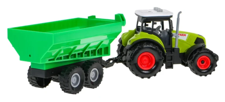 Interaktivni Traktor S Prikolicom I Pužnim Hranilicom 3+ 4