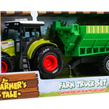 Interaktivni Traktor S Prikolicom I Pužnim Hranilicom 3+ 7