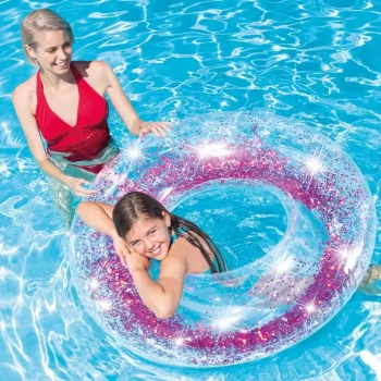 Intex 56274 Prsten Za Plivanje Sa šljokicama Roza 6