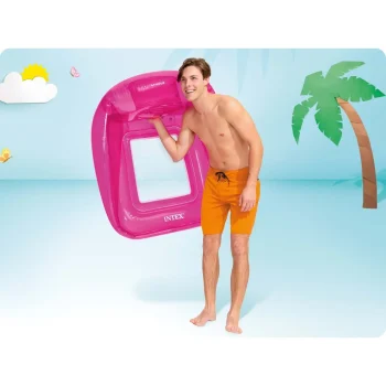 Intex 56802 Ležaljka Za Plivanje Ružičasta 104 × 102 Cm 2