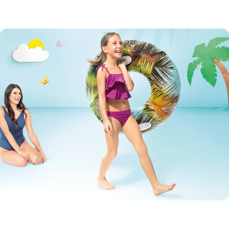 Intex 58263 Prsten Za Plivanje Zelena Palma Ø 97 Cm Xl 3