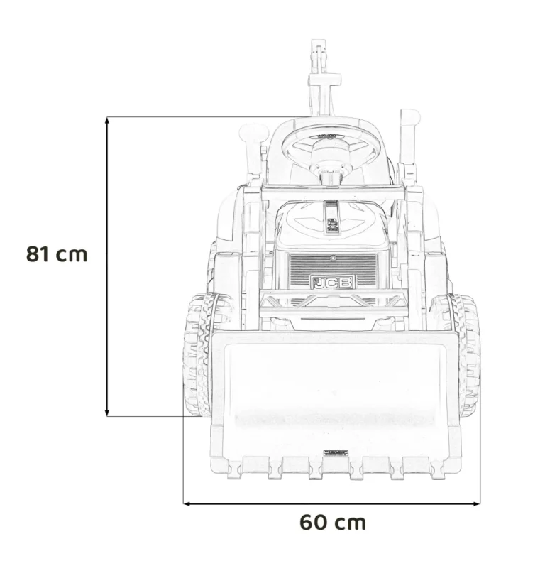 Jcb Bager 2 U 1 Na Akumulator žuti 2