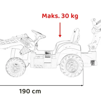 Jcb Bager 2 U 1 Na Akumulator žuti 3