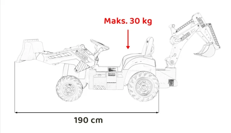Jcb Bager 2 U 1 Na Akumulator žuti 3