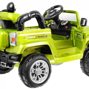Jj Terenski Automobil Na Baterije Za Djecu, Zeleni + Daljinski Upravljač + Prostor Za, Zelena 2