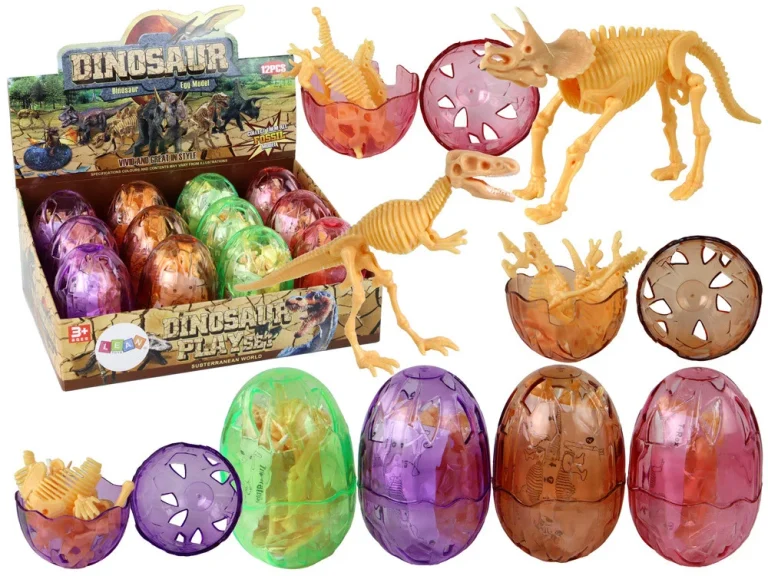 Jaje Dinosaura Kostur Za Sastavljanje 9 Cm 4 Boje 1