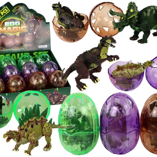 Jaje Dinosaura S Figurom 9 Cm 3 Boje 1