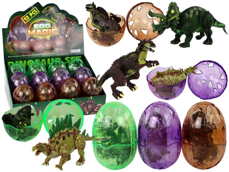 Jaje Dinosaura S Figurom 9 Cm 3 Boje 1