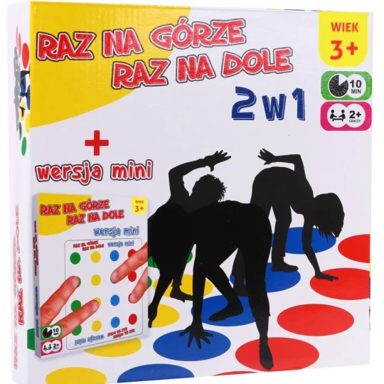 Jednom Gore Jednom Dolje 2u1 Za Djecu 3+ Igra Spretnosti + Podloga S Kotačima + Pikado + Mini 1