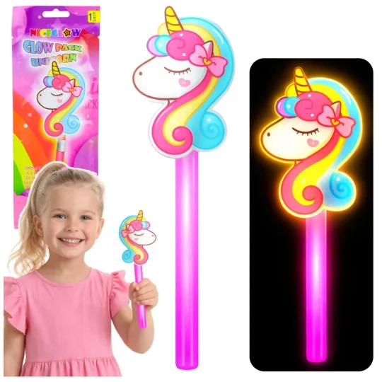 Jednorog Fluorescentni Neonski štapić Koji Svijetli U Mraku 25 Cm 1