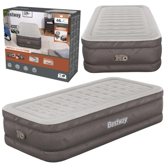 Jednostruki Madrac Na Napuhavanje S Električnom Pumpom 191 X 97 Cm Bestway 69048 1