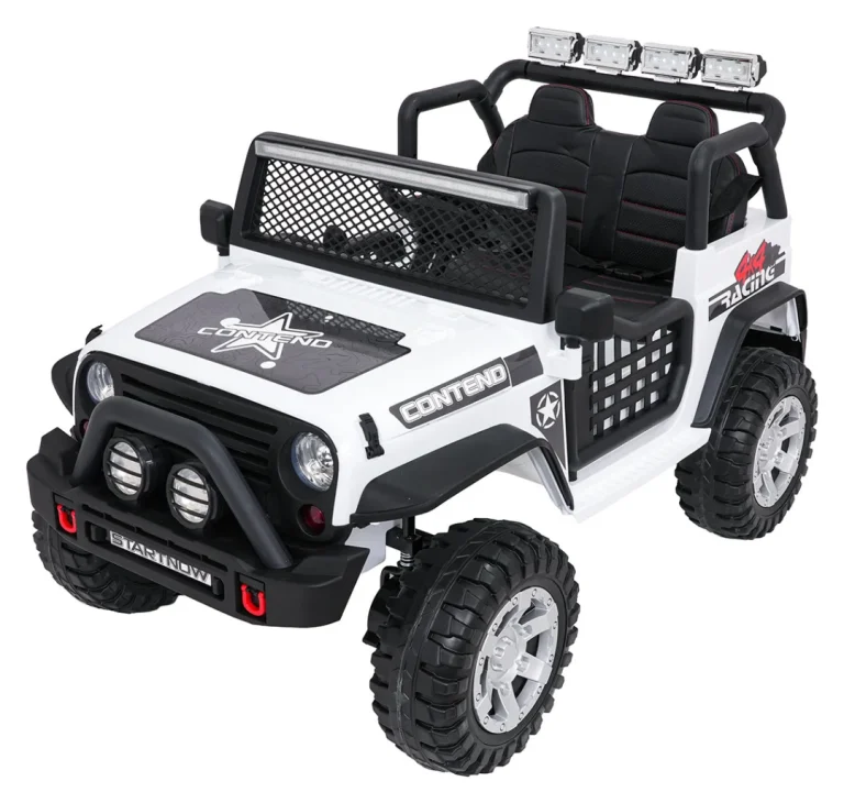 Jeep Beast 4x4 Bijeli Auto Na Akumulator 12