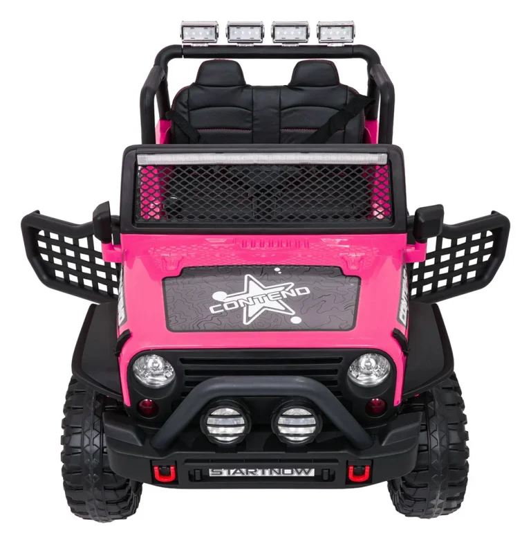 Jeep Beast 4x4 Ružičasti Auto Na Akumulator 11