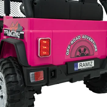 Jeep Beast 4x4 Ružičasti Auto Na Akumulator 20