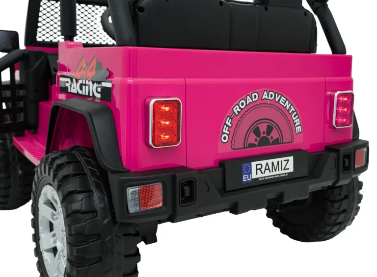 Jeep Beast 4x4 Ružičasti Auto Na Akumulator 20
