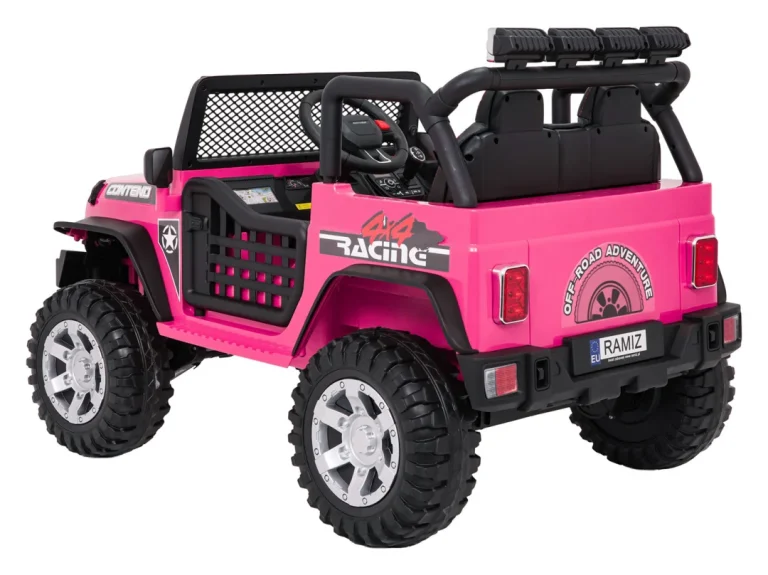 Jeep Beast 4x4 Ružičasti Auto Na Akumulator 7