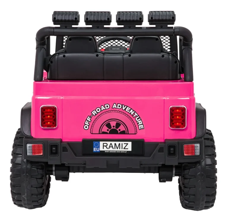 Jeep Beast 4x4 Ružičasti Auto Na Akumulator 8