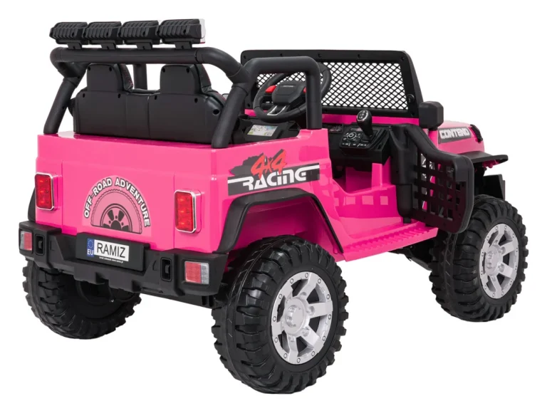 Jeep Beast 4x4 Ružičasti Auto Na Akumulator 9