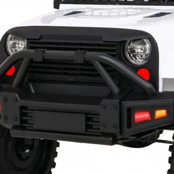 Jeep Dark Night Automobil Na Baterije Za Djecu, Bijeli + Spori Start + Eva + Audio Led, Bijela 11