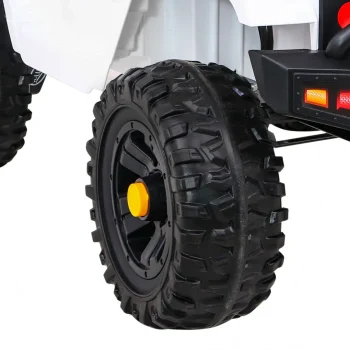Jeep Dark Night Automobil Na Baterije Za Djecu, Bijeli + Spori Start + Eva + Audio Led, Bijela 13