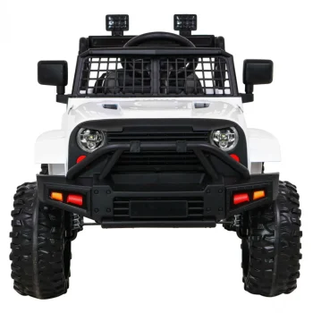 Jeep Dark Night Automobil Na Baterije Za Djecu, Bijeli + Spori Start + Eva + Audio Led, Bijela 3
