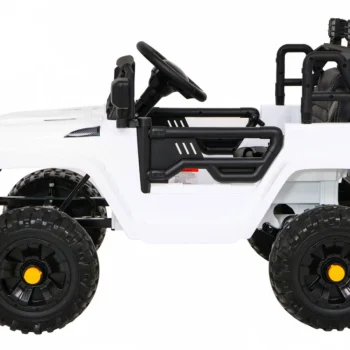 Jeep Dark Night Automobil Na Baterije Za Djecu, Bijeli + Spori Start + Eva + Audio Led, Bijela 4