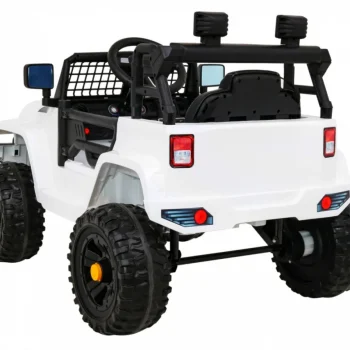 Jeep Dark Night Automobil Na Baterije Za Djecu, Bijeli + Spori Start + Eva + Audio Led, Bijela 5