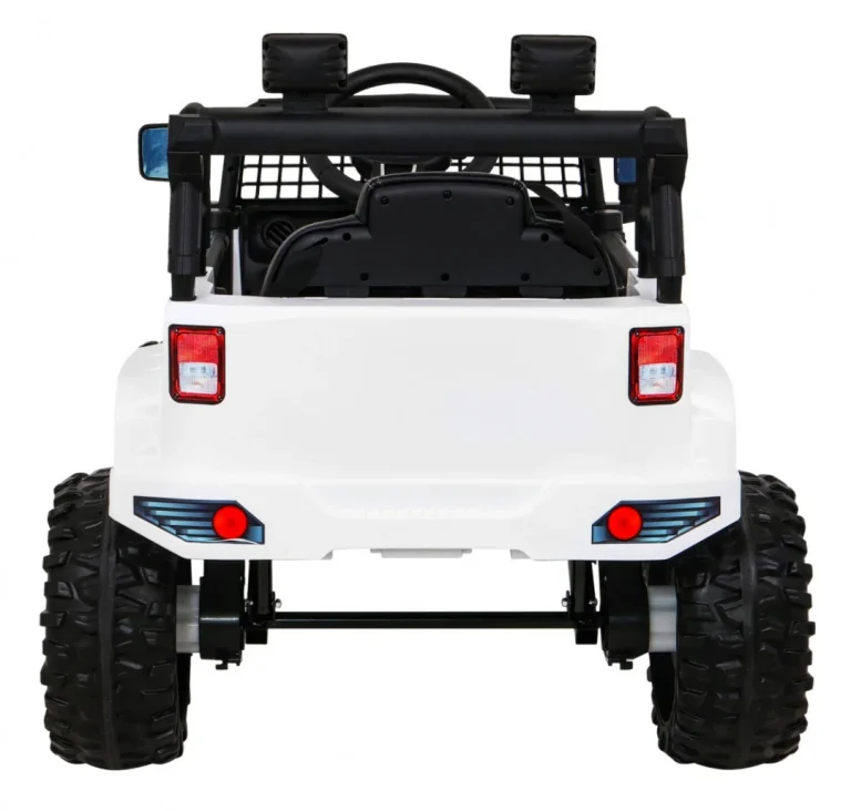 Jeep Dark Night Automobil Na Baterije Za Djecu, Bijeli + Spori Start + Eva + Audio Led, Bijela 6