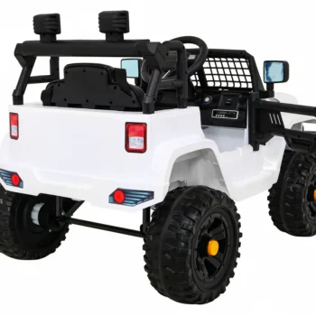 Jeep Dark Night Automobil Na Baterije Za Djecu, Bijeli + Spori Start + Eva + Audio Led, Bijela 8