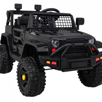 Jeep Dark Night Automobil Na Baterije Za Djecu Crni + Spori Start + Eva + Audio Led, Crna 10