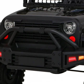 Jeep Dark Night Automobil Na Baterije Za Djecu Crni + Spori Start + Eva + Audio Led, Crna 11