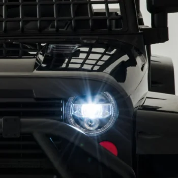 Jeep Dark Night Automobil Na Baterije Za Djecu Crni + Spori Start + Eva + Audio Led, Crna 12