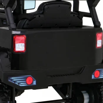 Jeep Dark Night Automobil Na Baterije Za Djecu Crni + Spori Start + Eva + Audio Led, Crna 13