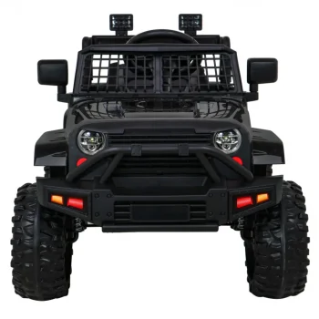 Jeep Dark Night Automobil Na Baterije Za Djecu Crni + Spori Start + Eva + Audio Led, Crna 3