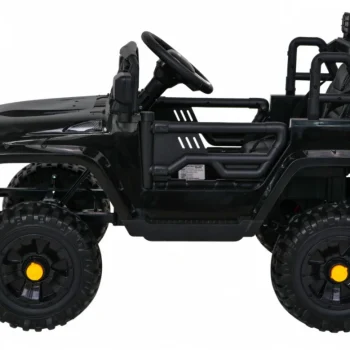 Jeep Dark Night Automobil Na Baterije Za Djecu Crni + Spori Start + Eva + Audio Led, Crna 4