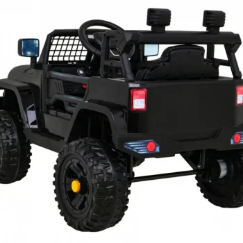 Jeep Dark Night Automobil Na Baterije Za Djecu Crni + Spori Start + Eva + Audio Led, Crna 5