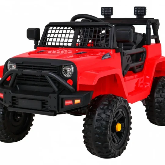 Jeep Dark Night Automobil Na Baterije Za Djecu, Crveni + Spori Start + Eva + Audio Led, Crvena 1