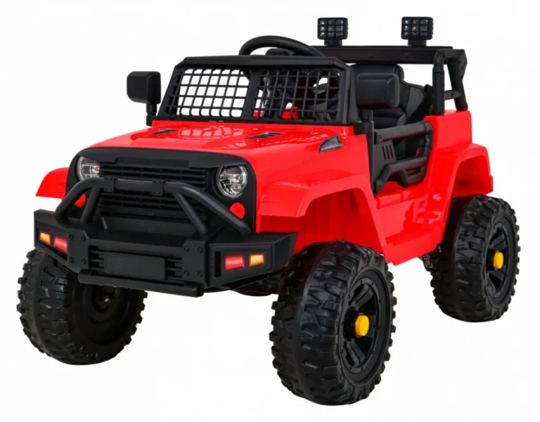 Jeep Dark Night Automobil Na Baterije Za Djecu, Crveni + Spori Start + Eva + Audio Led, Crvena 1