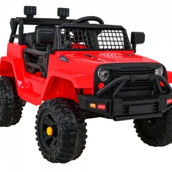 Jeep Dark Night Automobil Na Baterije Za Djecu, Crveni + Spori Start + Eva + Audio Led, Crvena 10