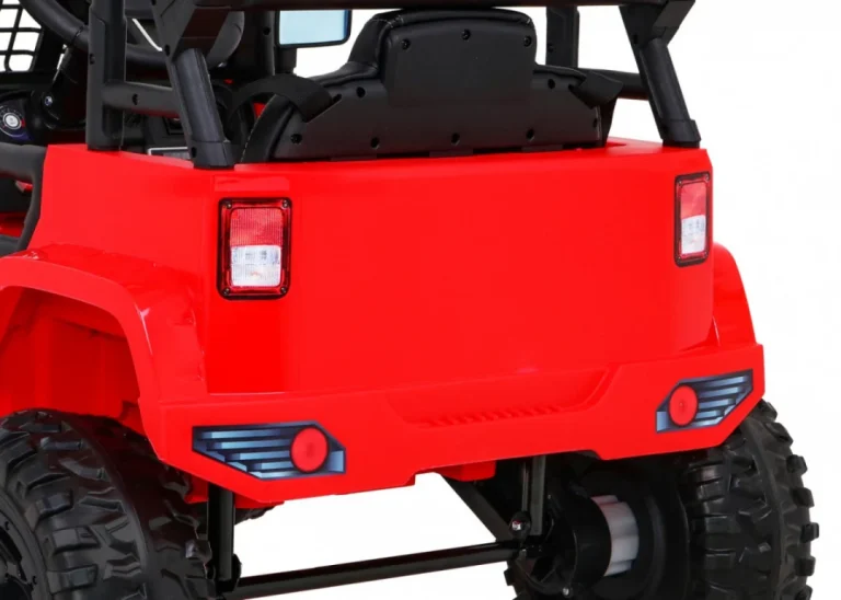 Jeep Dark Night Automobil Na Baterije Za Djecu, Crveni + Spori Start + Eva + Audio Led, Crvena 12