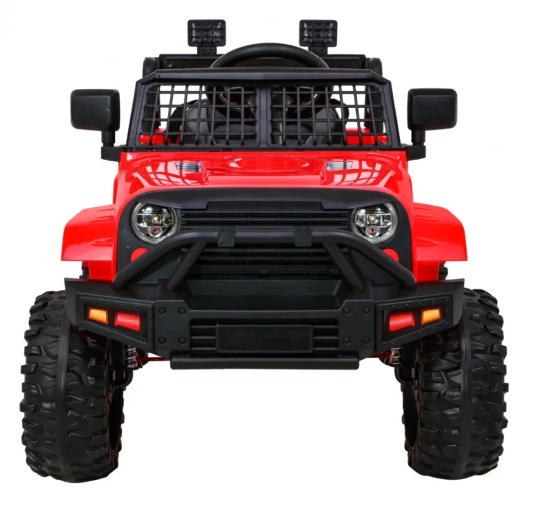 Jeep Dark Night Automobil Na Baterije Za Djecu, Crveni + Spori Start + Eva + Audio Led, Crvena 3