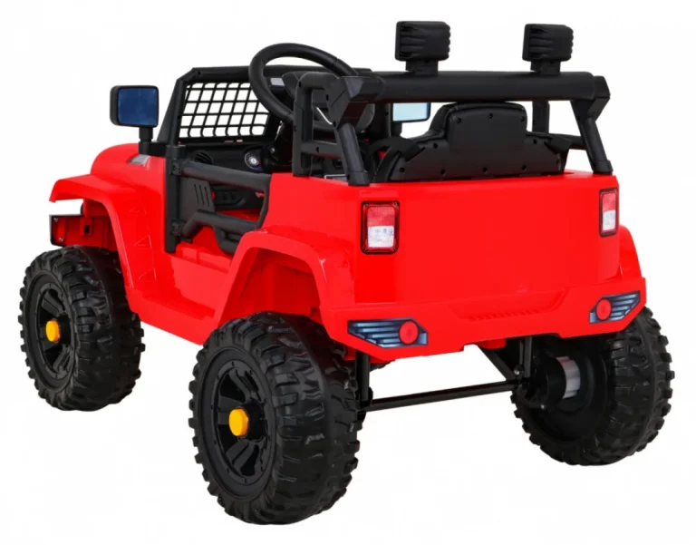 Jeep Dark Night Automobil Na Baterije Za Djecu, Crveni + Spori Start + Eva + Audio Led, Crvena 5