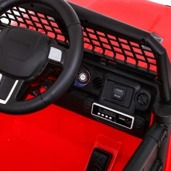 Jeep Dark Night Automobil Na Baterije Za Djecu, Crveni + Spori Start + Eva + Audio Led, Crvena 9