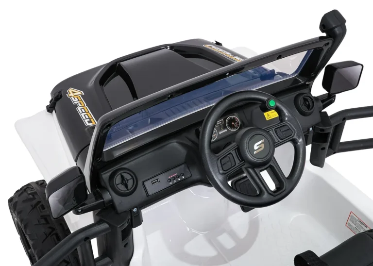 Jeep Monster Bijeli Auto Na Akumulator 14