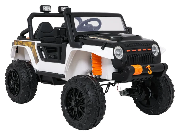 Jeep Monster Bijeli Auto Na Akumulator 3