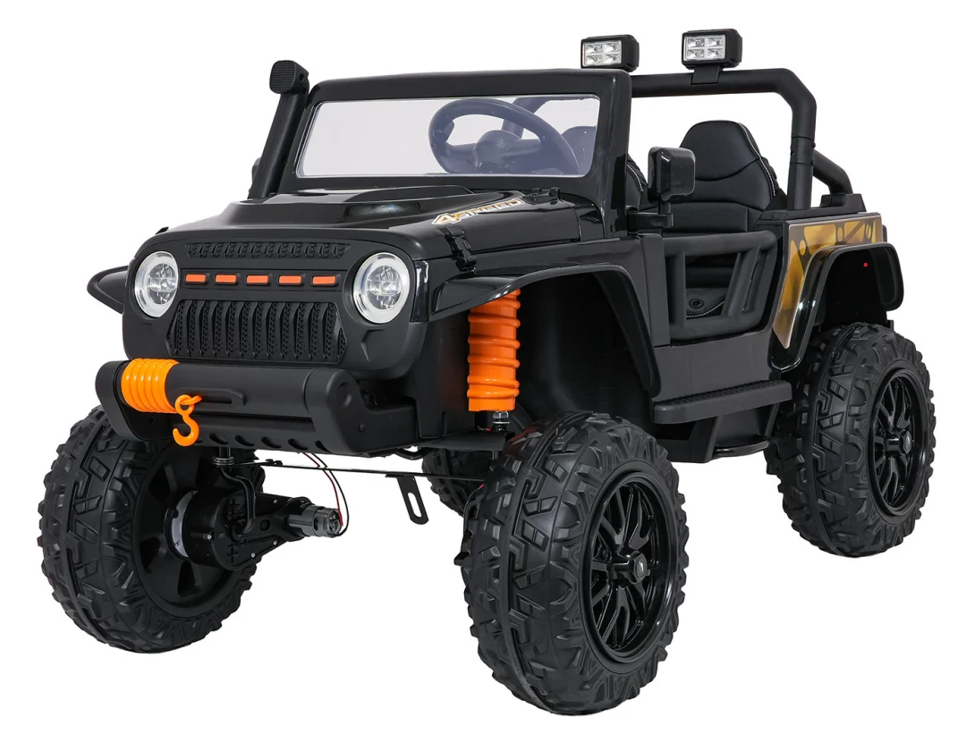 Jeep Monster Crni Auto Na Akumulator 1