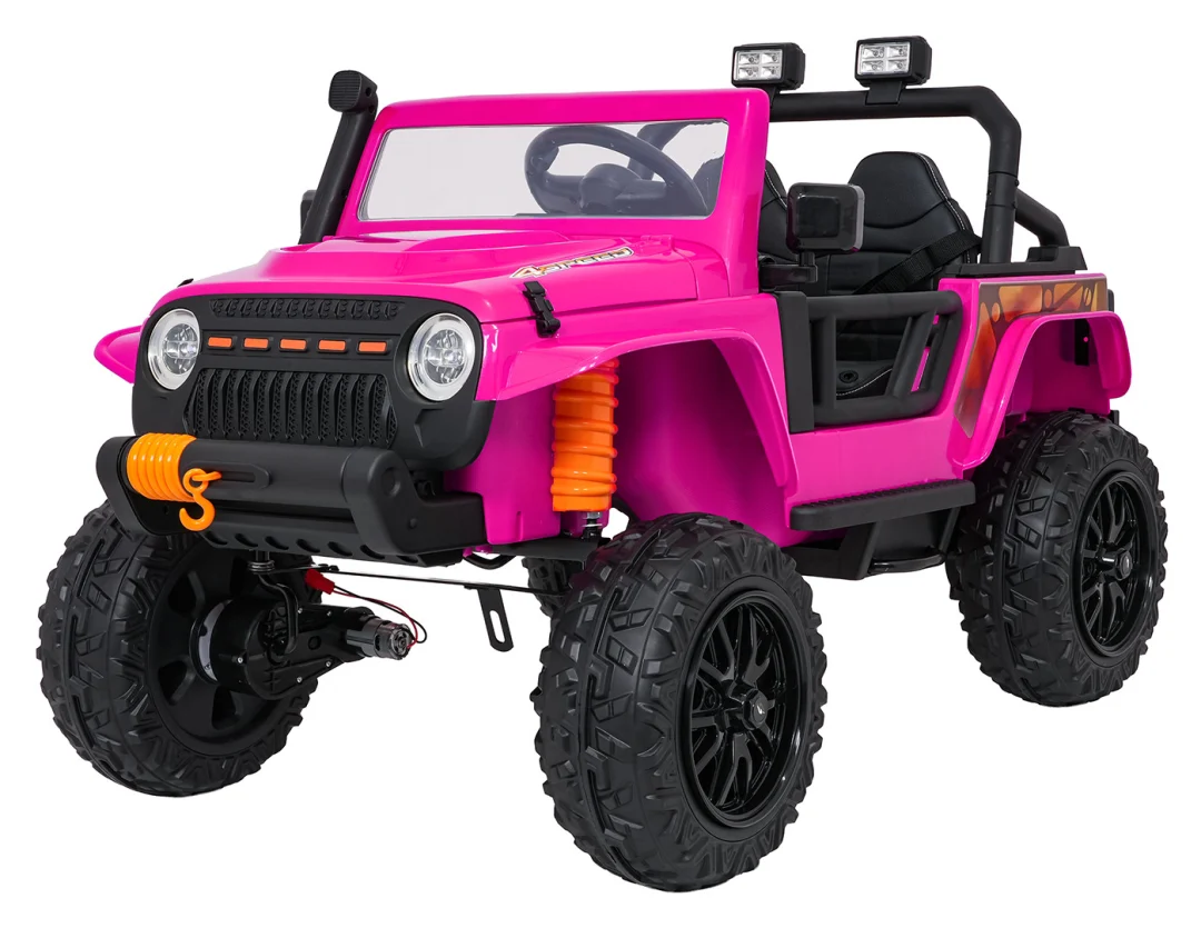Jeep Monster Ružičasti Auto Na Akumulator 1
