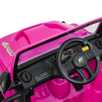 Jeep Monster Ružičasti Auto Na Akumulator 12
