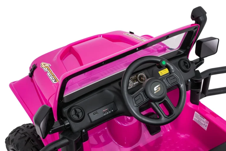 Jeep Monster Ružičasti Auto Na Akumulator 12